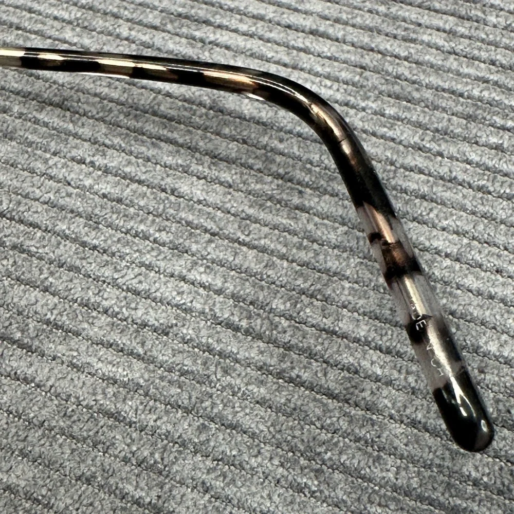 Enchant EC424 Black Gold Cat Eye Y2k Eyeglasses Frames 51-18-140 Metal Tortoise